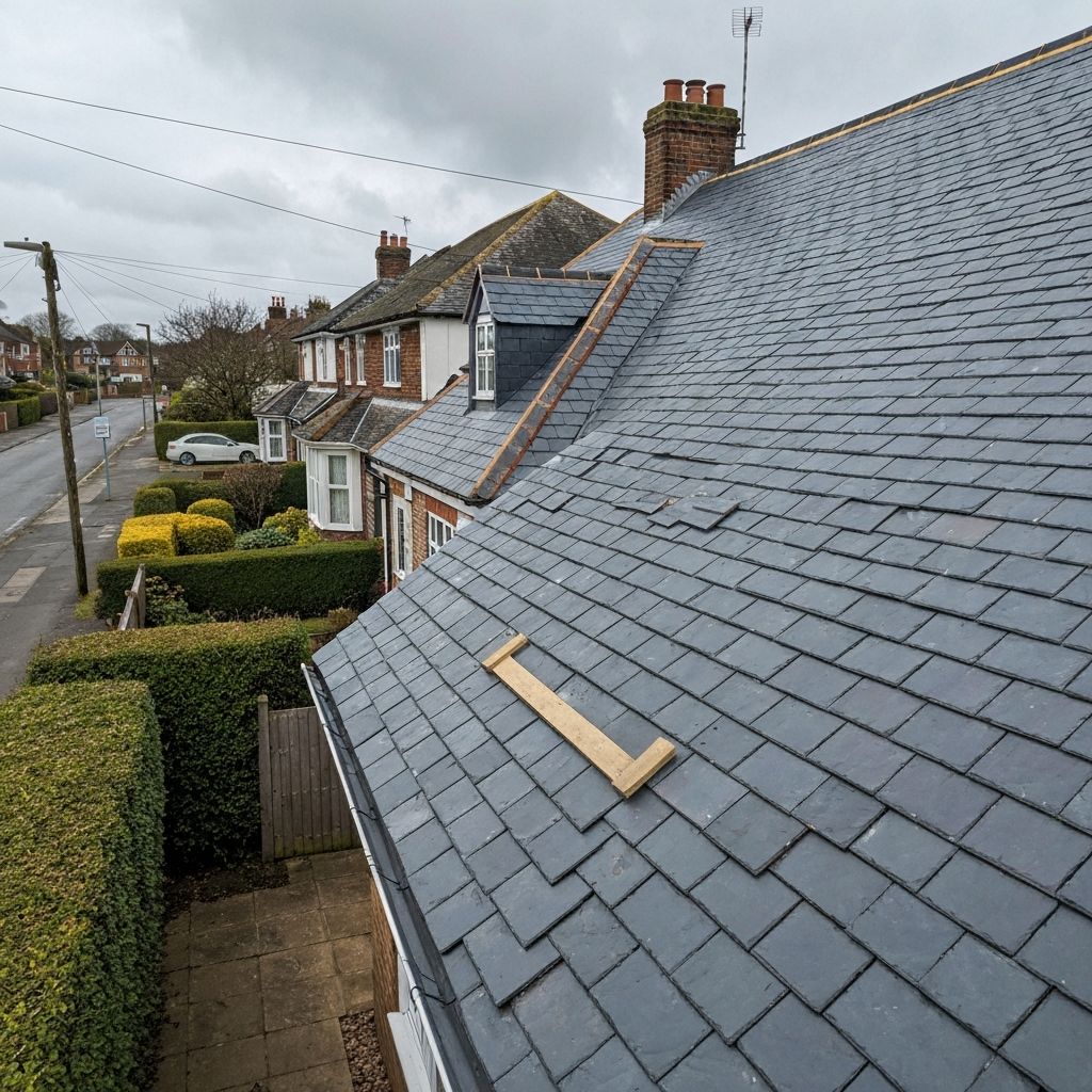 New slate roof installation in Surrey